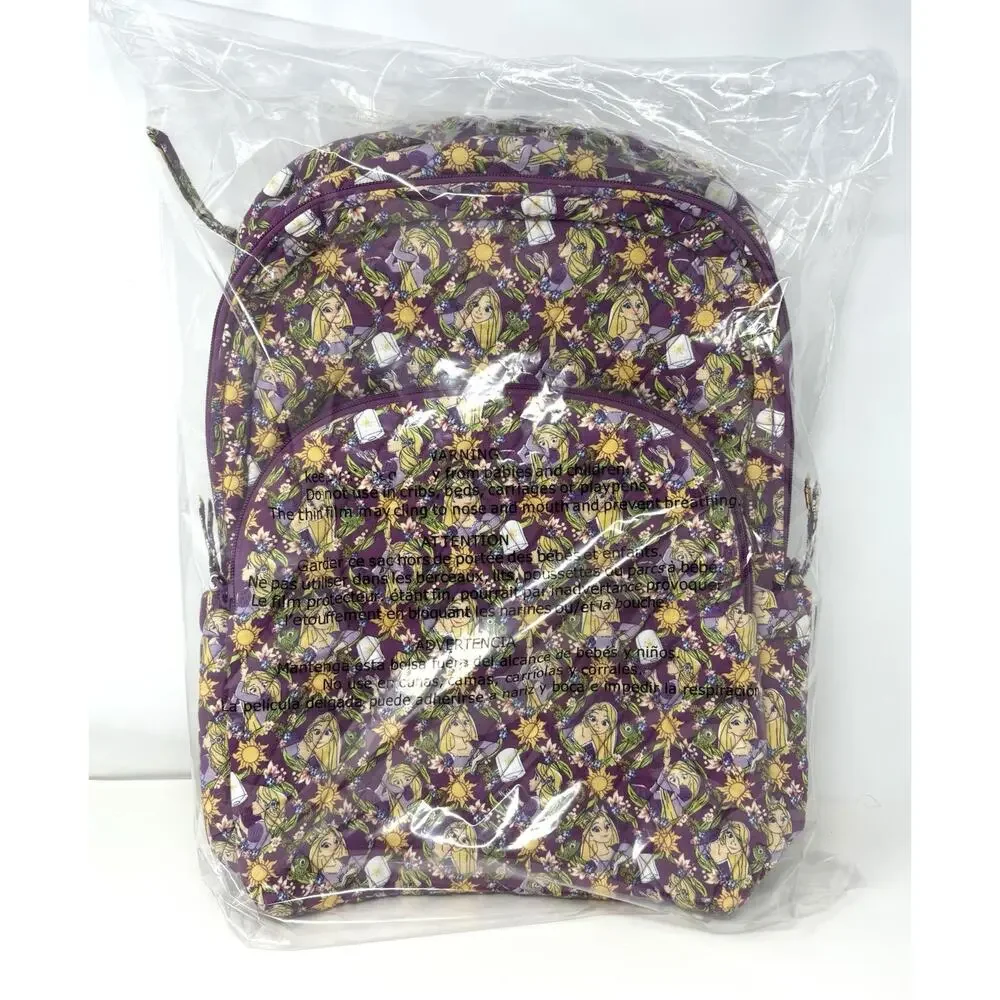 Vera Bradley Rapunzel Climbing Ivy Essential Large Backpack EXACT Laptop Pocket